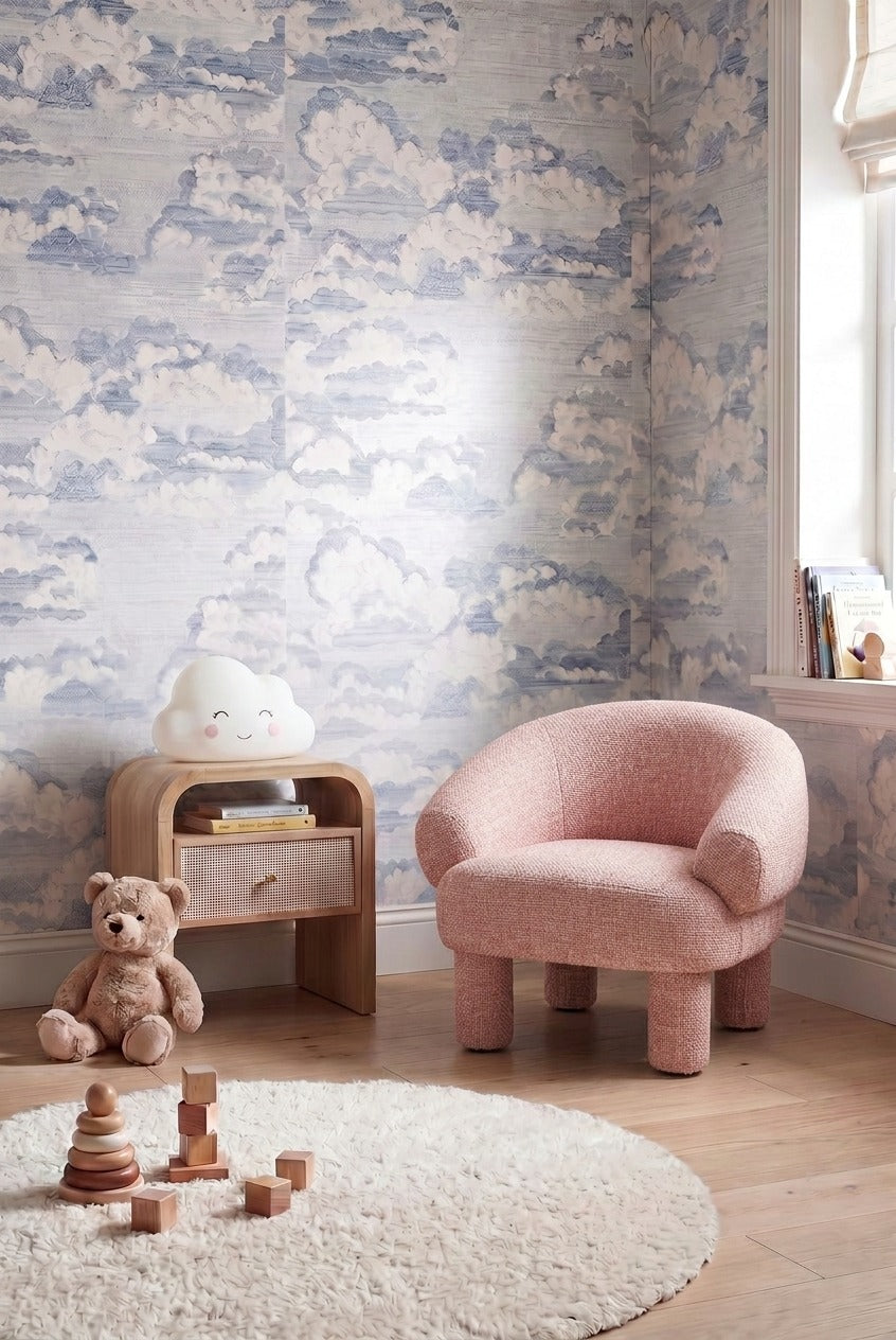 Mika Kids Mink Blush Lounge Chair