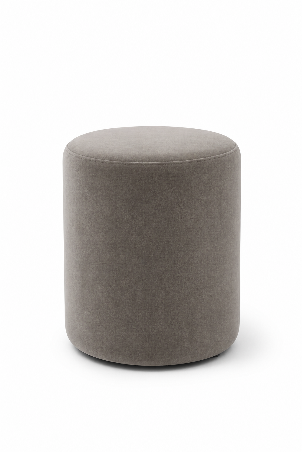 Mira Greyish Green Round Pouf