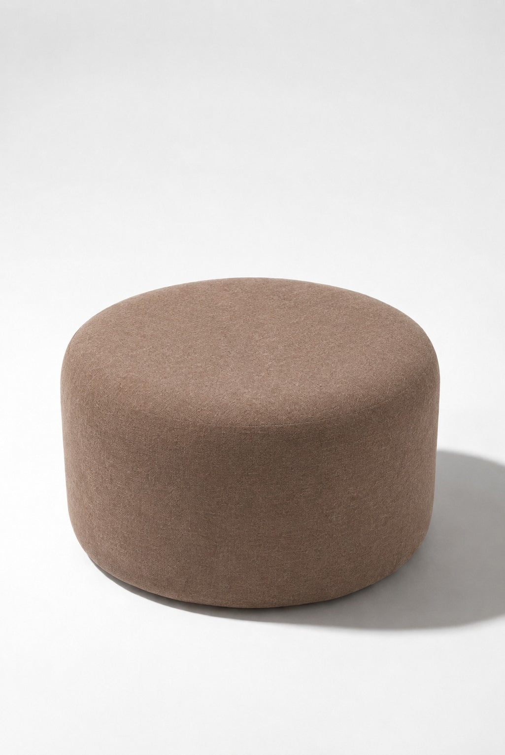 Mira Light Brown Round Pouf (60CMx33CM)