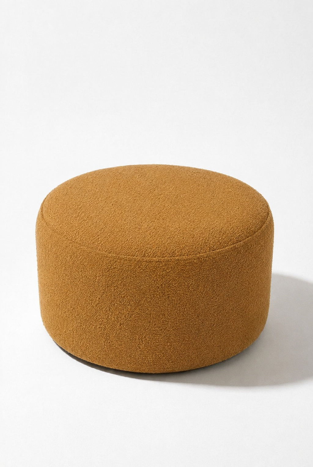 Mira Mustard Round Pouf (60CMx33CM)