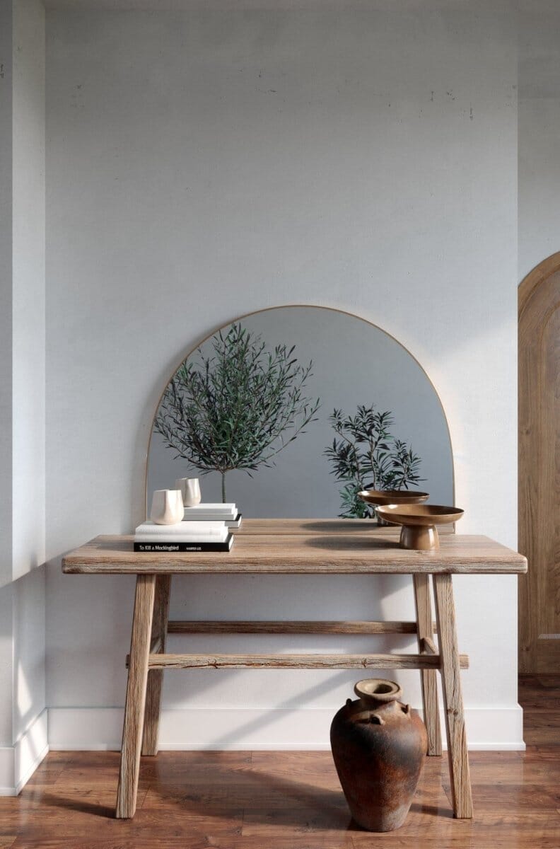 Zoya Gold Arched Mirror