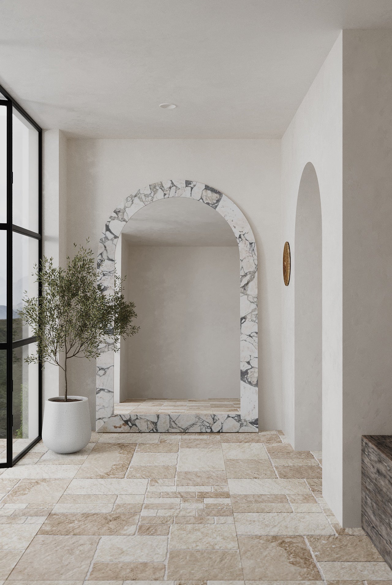 Viola Marble Arch Mirror