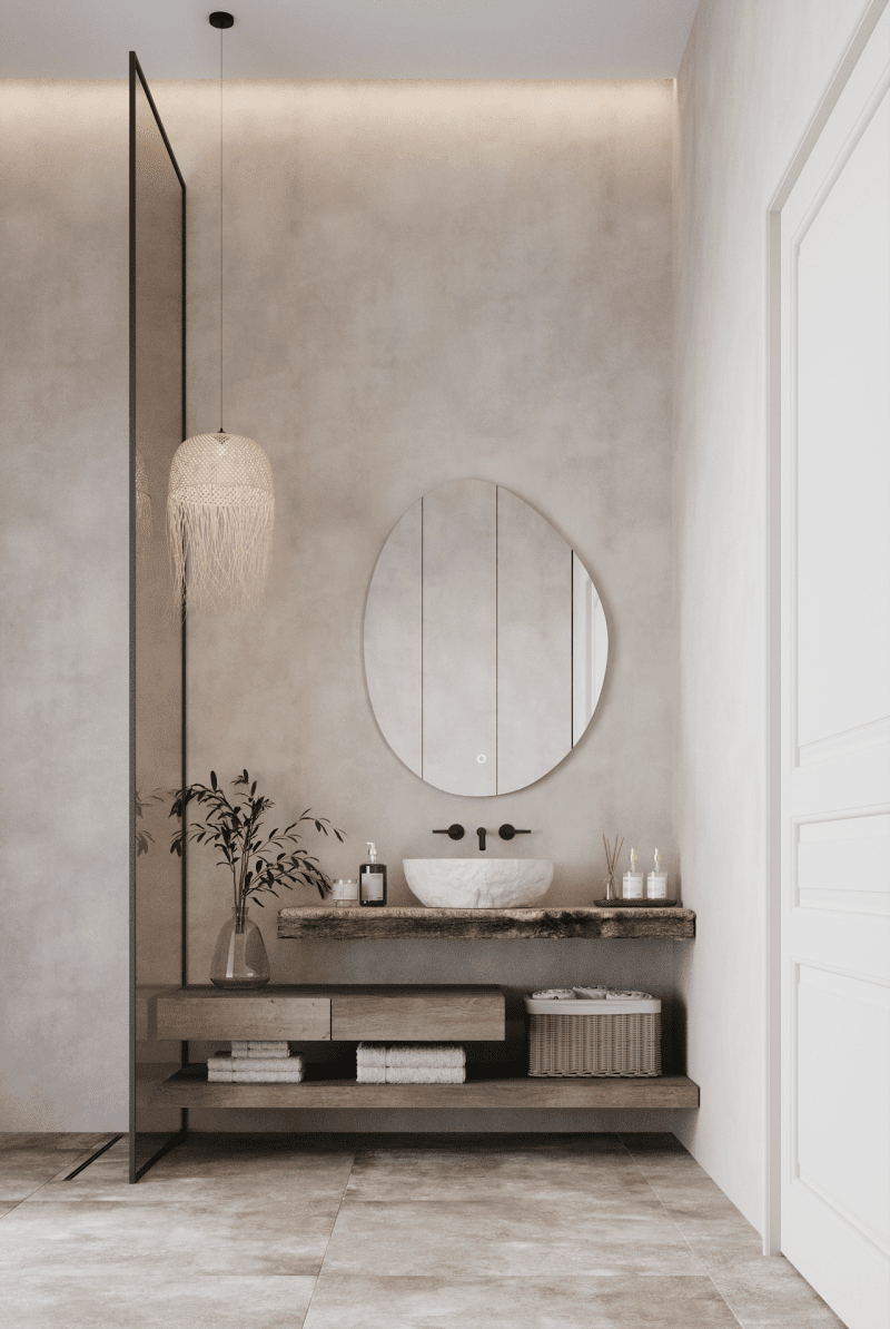 Selene Backlit Irregular Mirror (60x100CM) Mirrors
