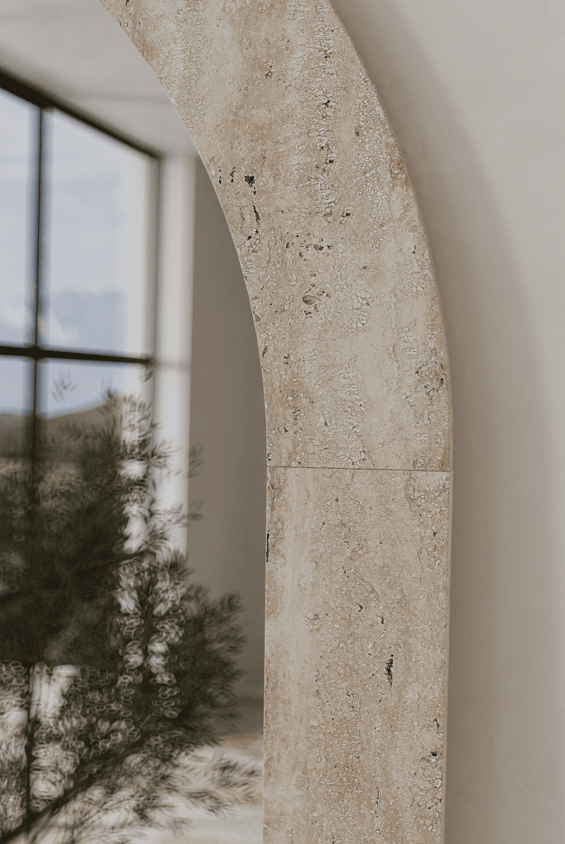 Travertine Arch Mirror