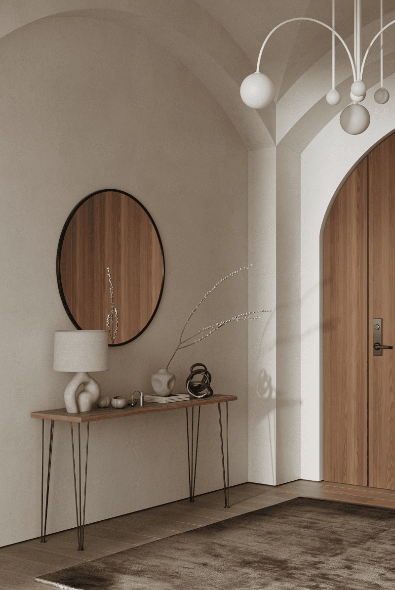 Black Round Wall Mirror (5 Sizes) Mirrors