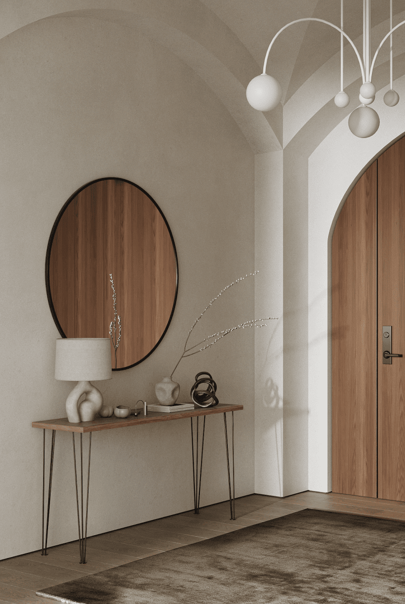 Black Round Wall Mirror (5 Sizes) Mirrors