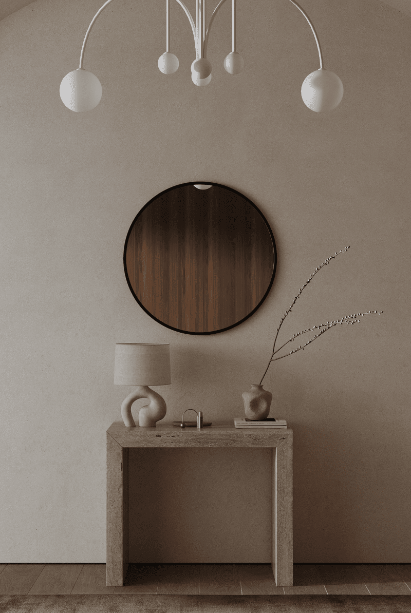 Black Round Wall Mirror (5 Sizes) Mirrors 80 CM