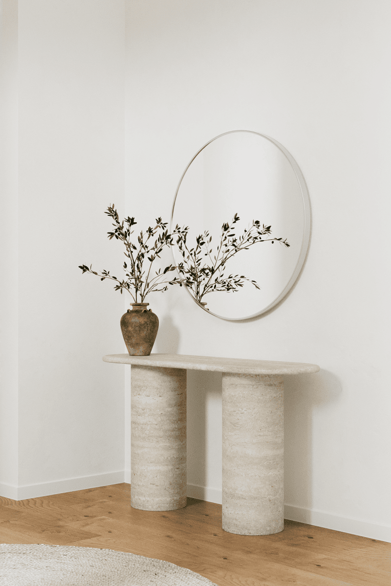 Silver Round Wall Mirror (5 Sizes) Mirrors