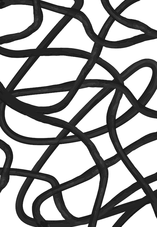 Modern Noir Expression Wall Art III