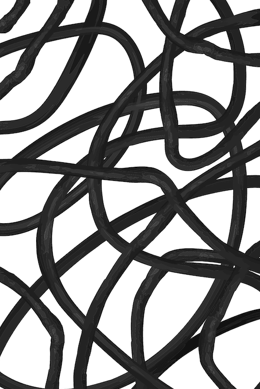 Modern Noir Expression Wall II