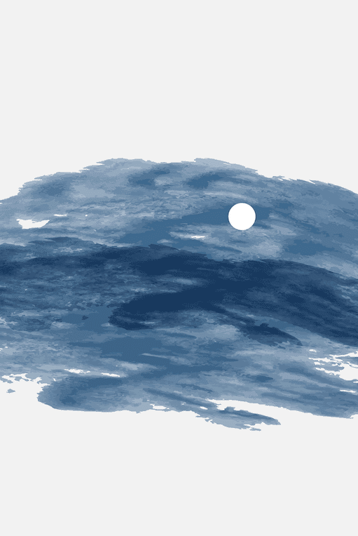 Moonlit Fjord Wall Art III