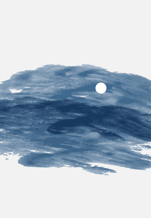 Moonlit Fjord Wall Art III