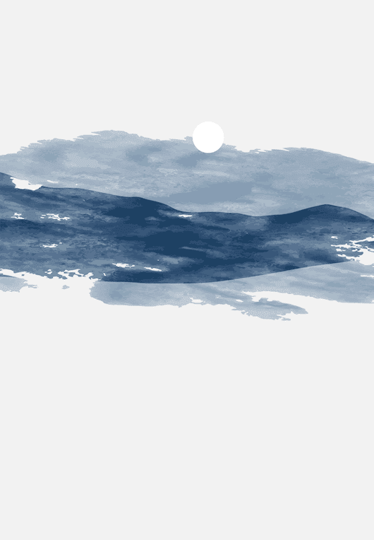 Moonlit Fjord Wall Art II