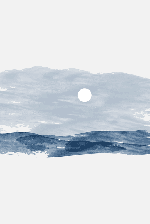 Moonlit Fjord Wall Art IV