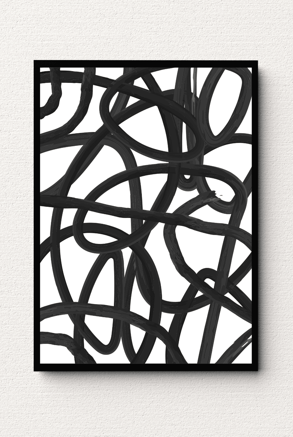 Modern Noir Expression Wall Art I