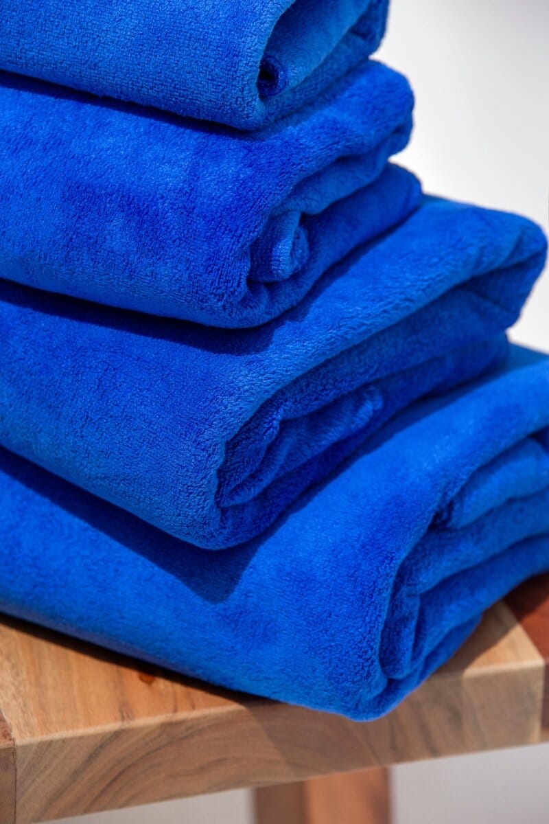 Navy Blue Microfiber Hotel Towel