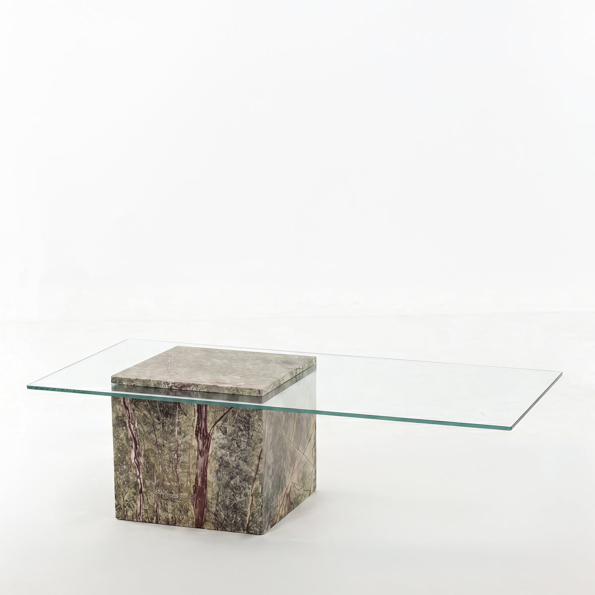 Nolita Forest Green Coffee Table | Marble & Glass Design – Homekode
