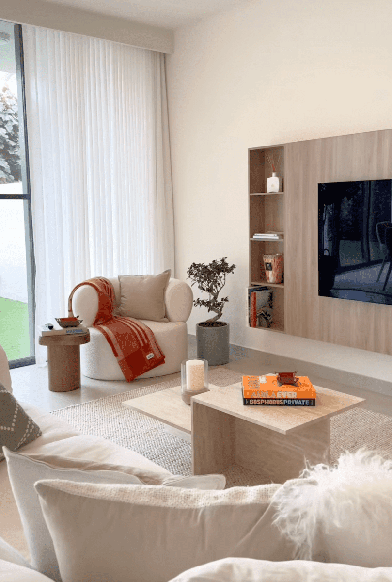 Odelia Off White Sofa Arm Chair