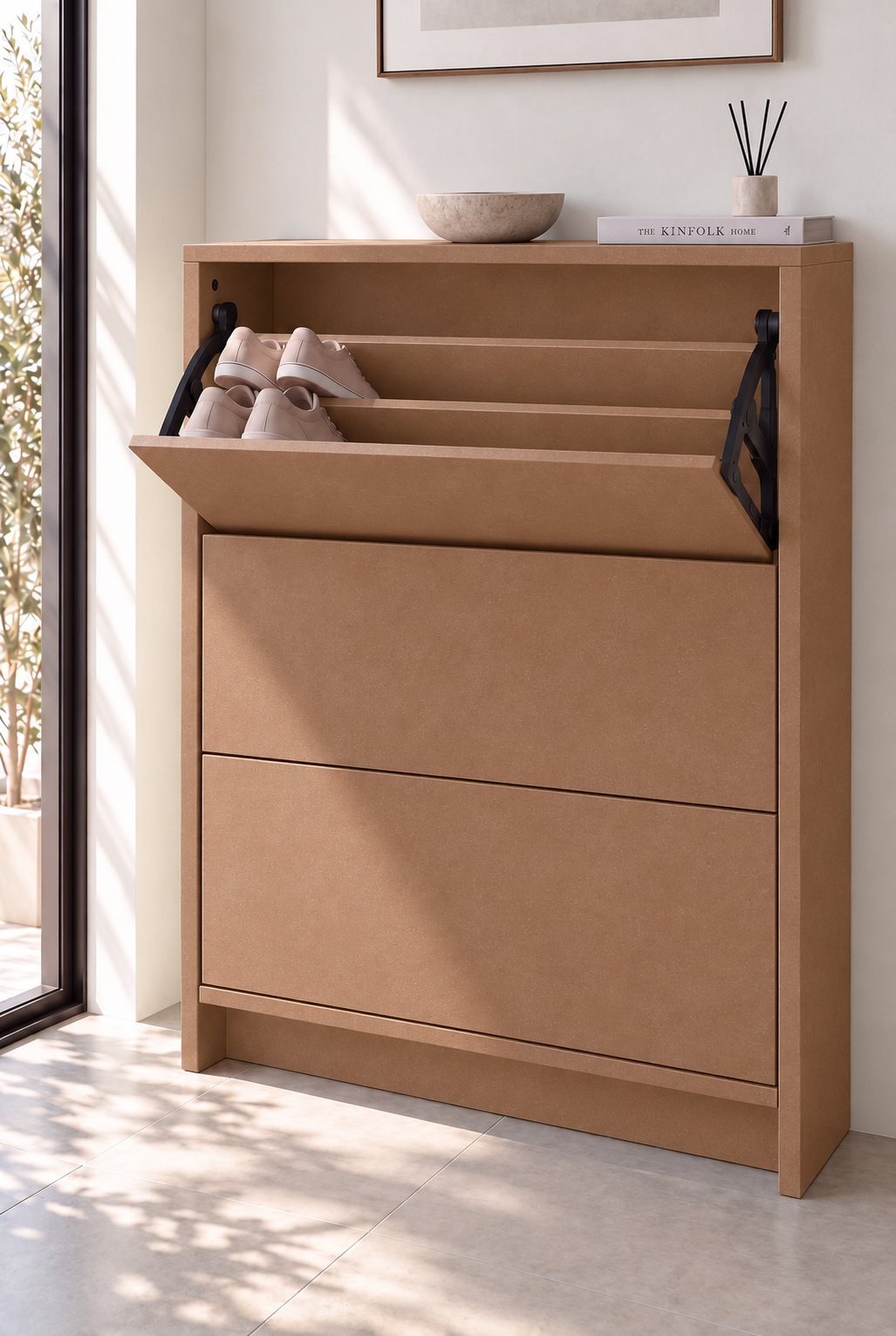 Orelvane Brown plain microconcrete room
