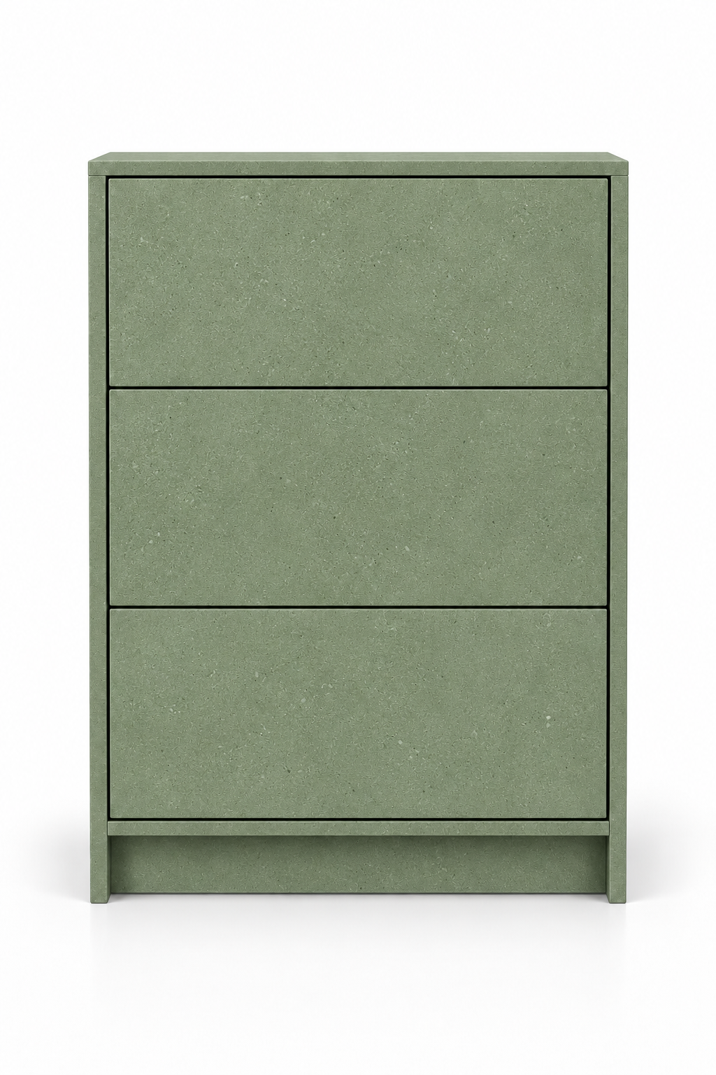 Orelvane Sage Green Microconcrete Shoe Cabinet