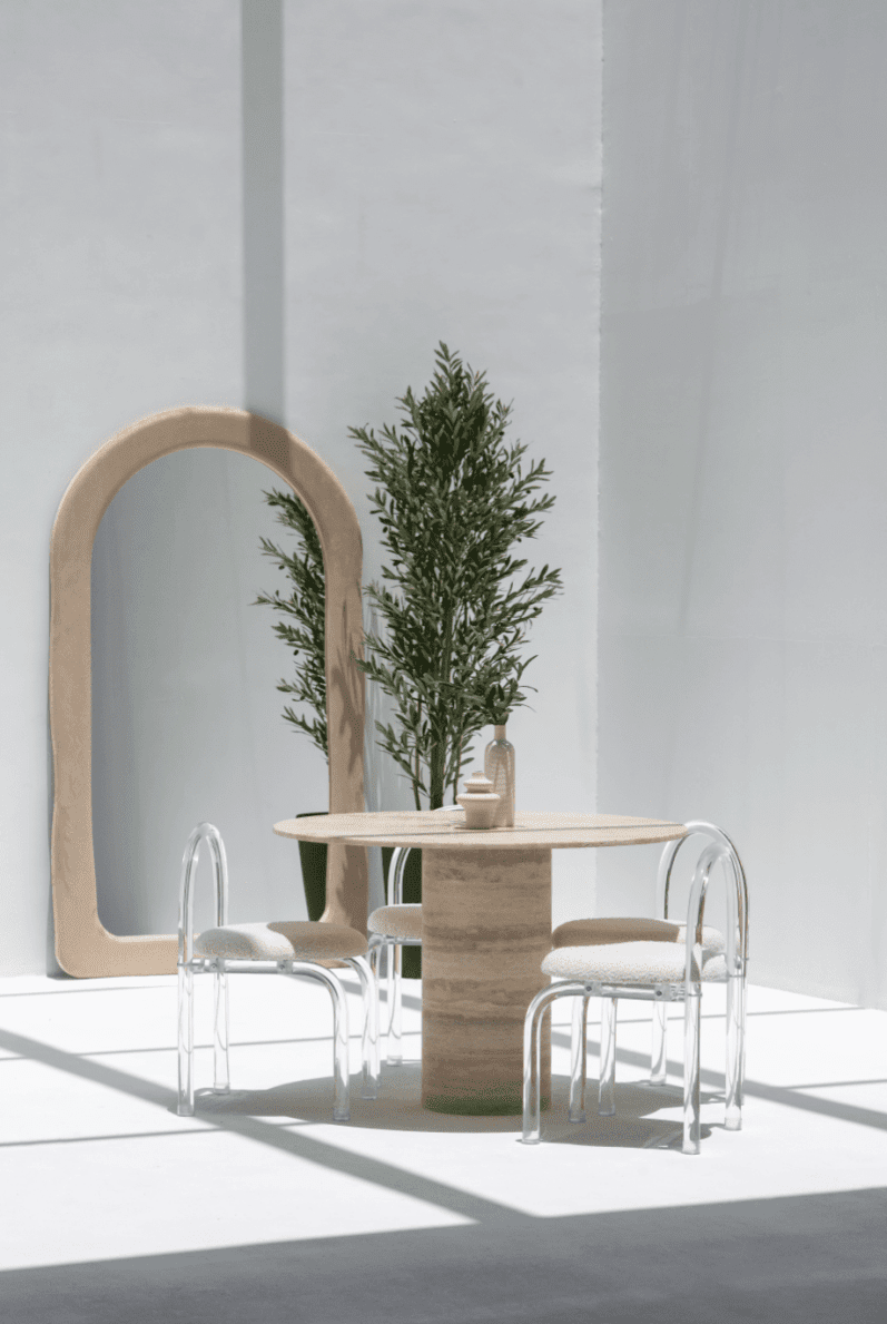 Pelagia Travertine Dining Table (5 Sizes)