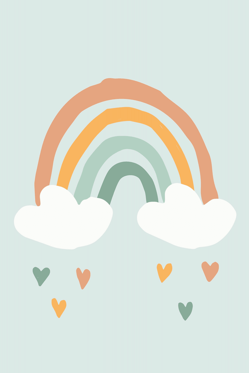 Rain of Love Rainbow Wall