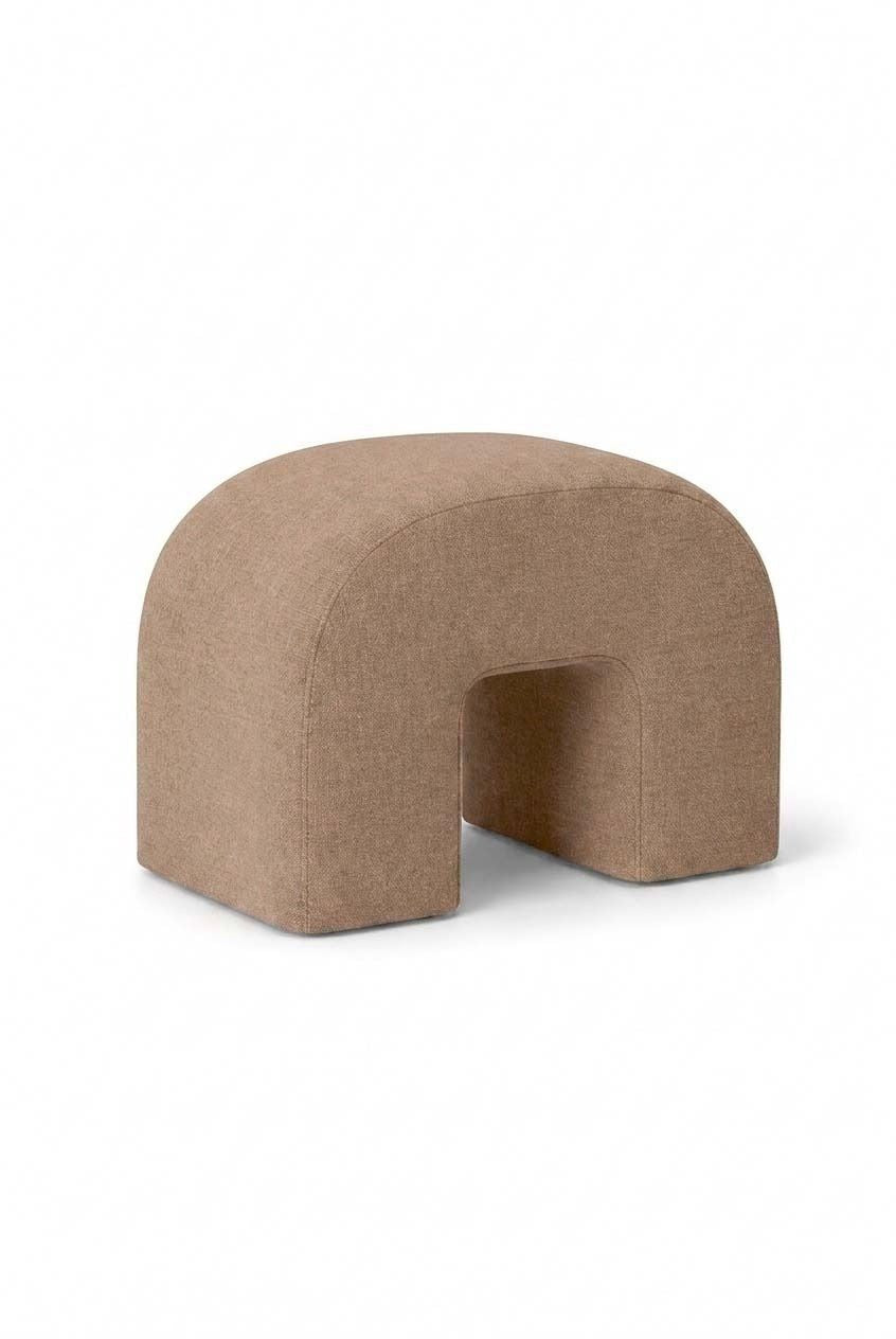 Rumi Light Brown Arch Ottoman (60x45 CM)