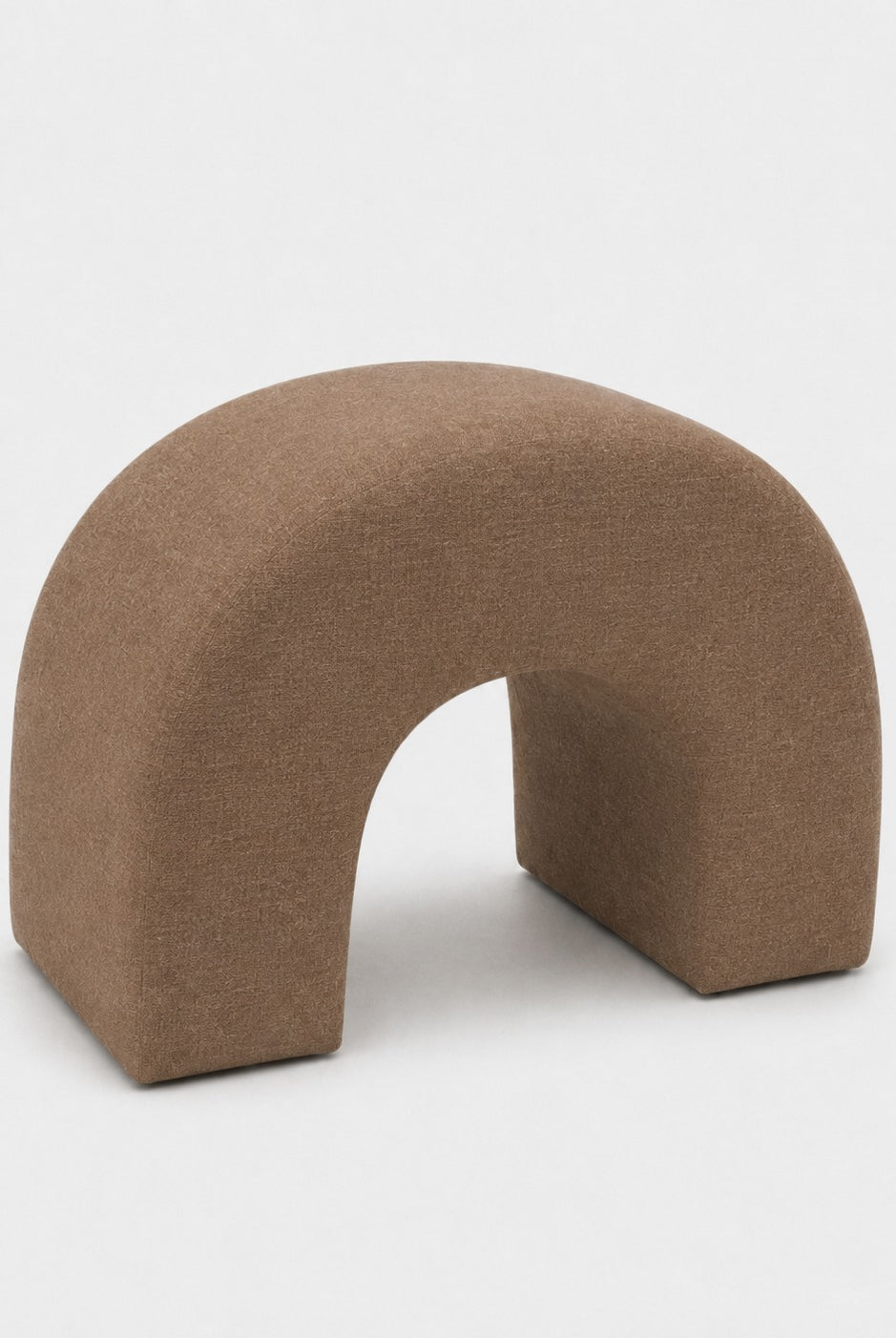 Rumi Light Brown Arch Ottoman (60x45 CM)