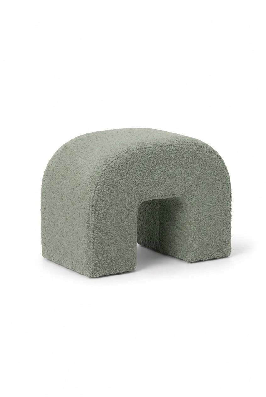 Rumi Soft Sage Arch Ottoman (60x45 CM)