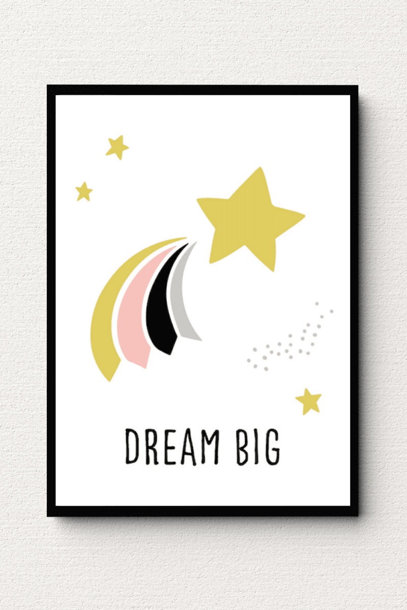 Dream Big Starburst Wall Art