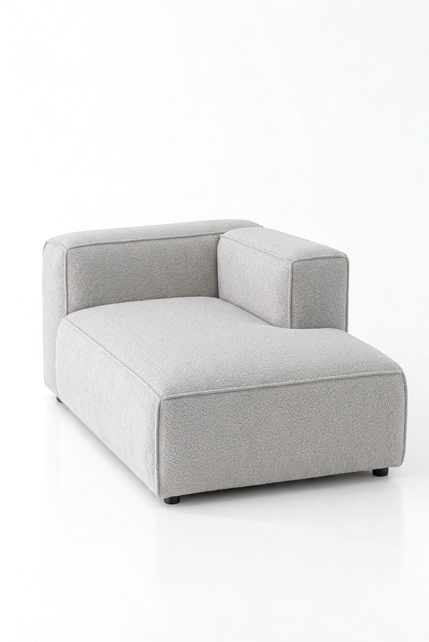 Safa Light Grey Chaise Module