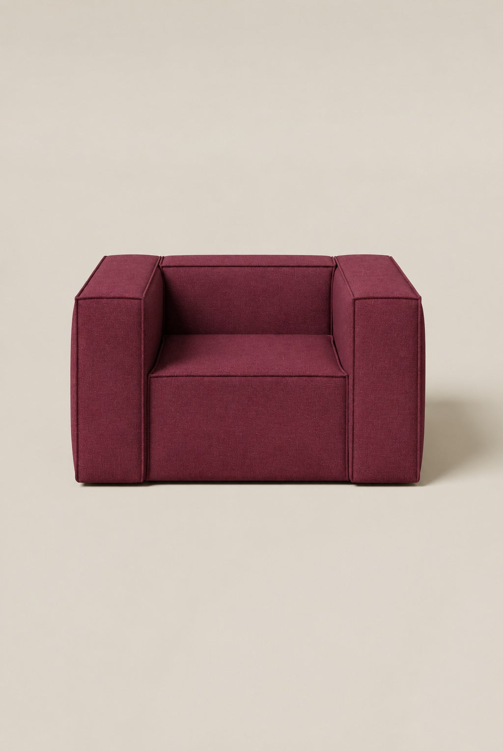 Safa Maroon Lounge Chair