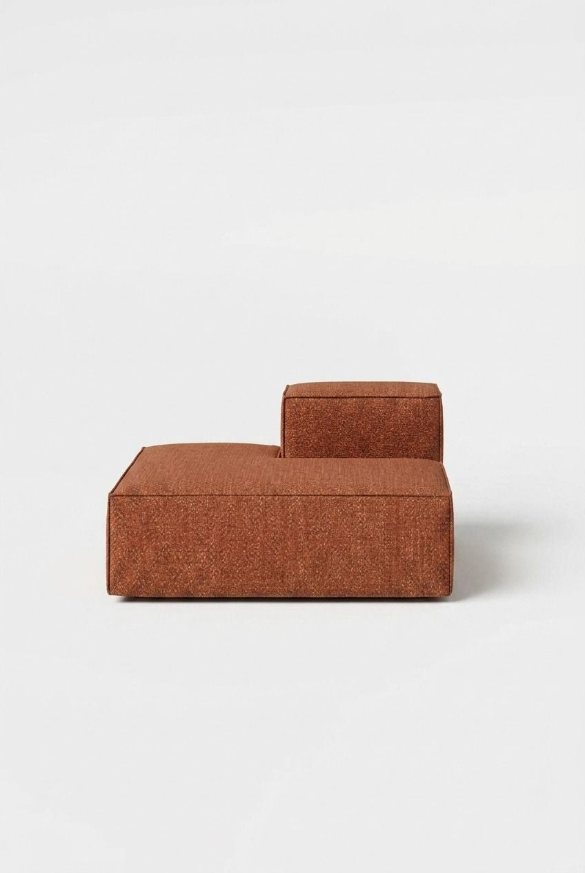 Safa Warm Terracotta Chaise Module