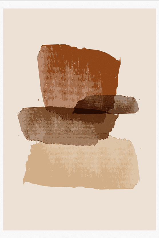 Sand Tones Serenity Abstract Wall