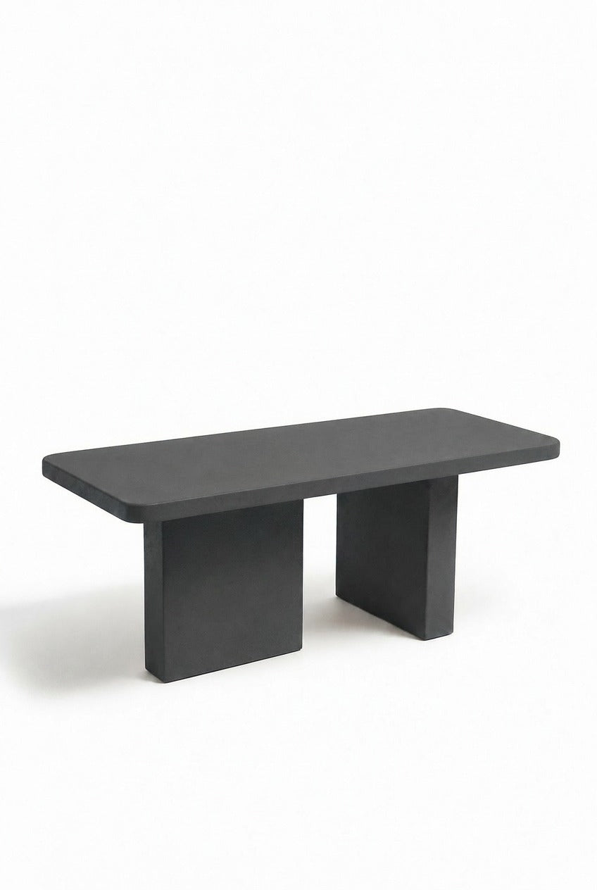 Santorini Midnight Grey Microconcrete Dining Table