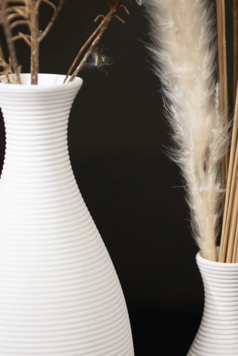 Long Nordic White Vase (4 Sizes)