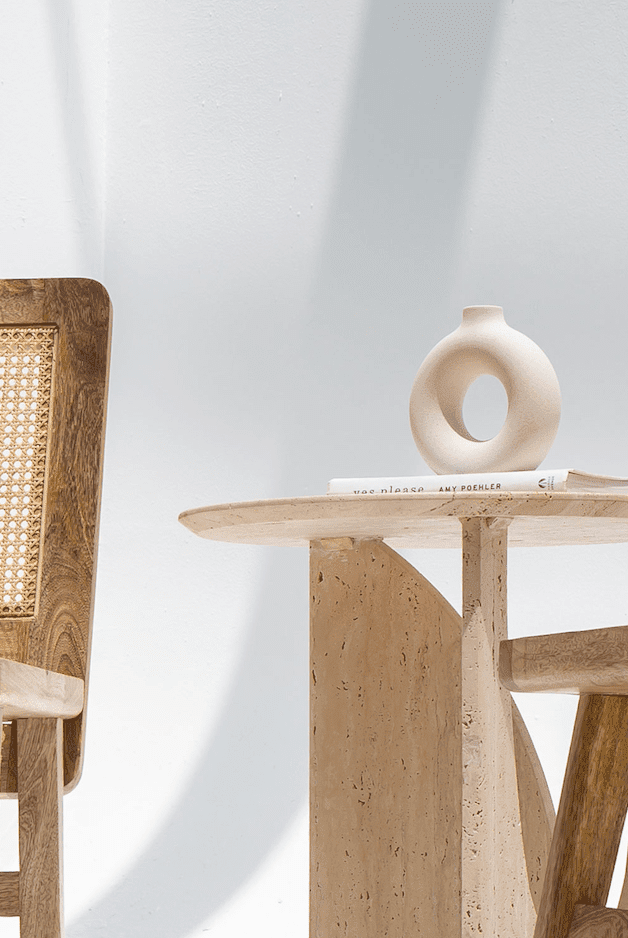 Off-White Ceramic Donut Vase (3 Sizes)