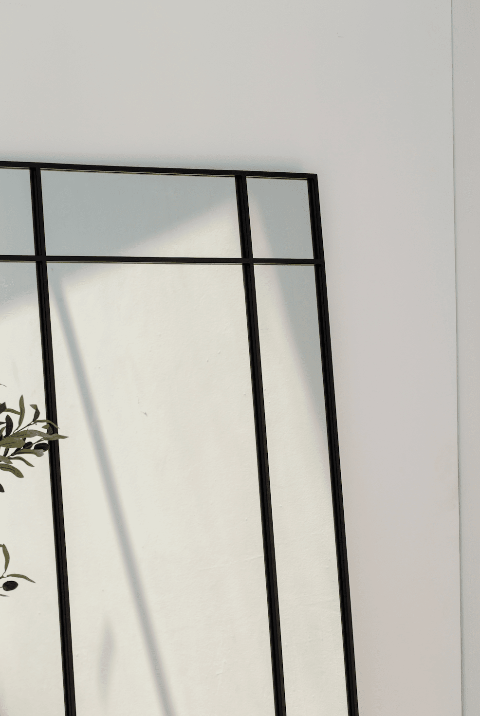 Aurelia Black Window Rectangular Mirror (2 Sizes) Mirrors Homekode