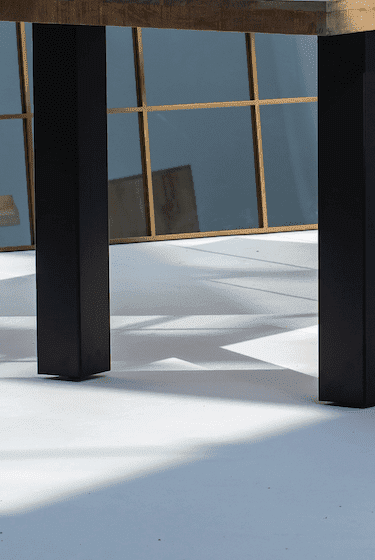 Mango Wood Dining Table with 4CM Top Thickness (4 Sizes) 150CM Length x 90CM Depth x 75CM Height Pillars