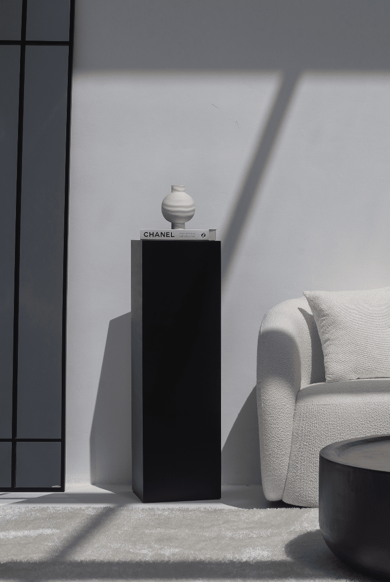Zelda Black MDF Plinths (3 Sizes Available)