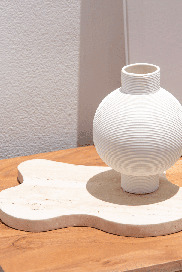 Beige Irregular Travertine Tray (2 Sizes)