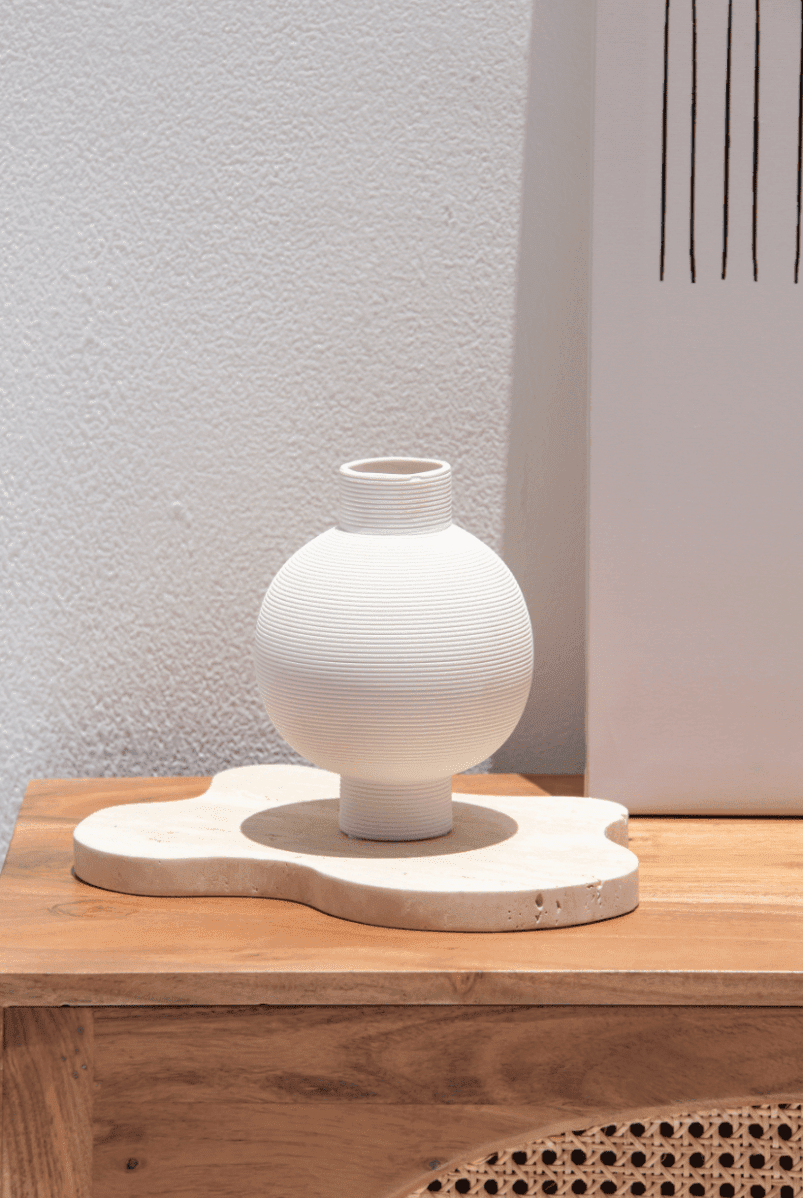 Beige Irregular Travertine Tray (2 Sizes)