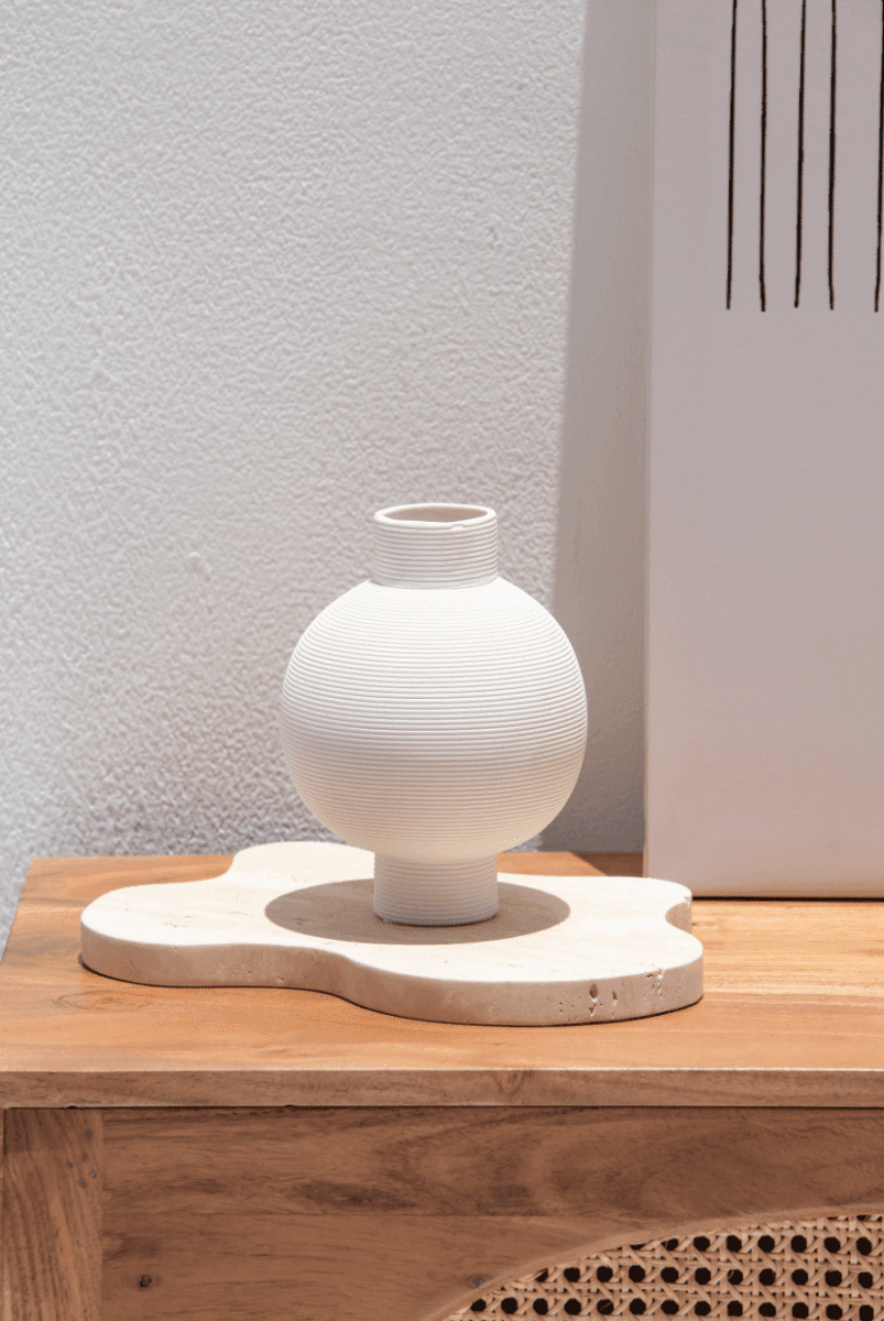 Beige Irregular Travertine Tray (2 Sizes)