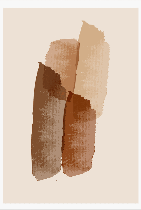 Sand Tones Elegance Abstract Wall