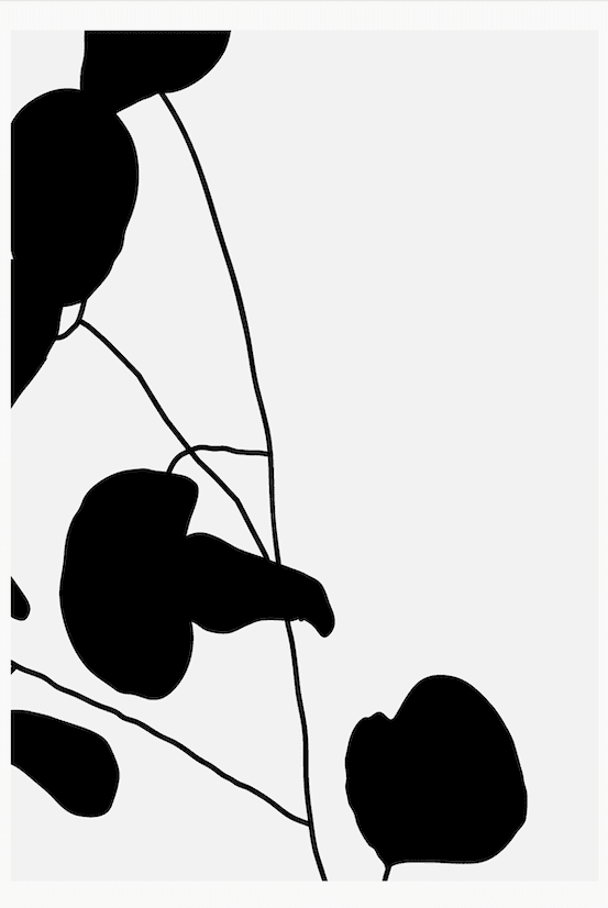 Botanical Plant Silhouette Wall I