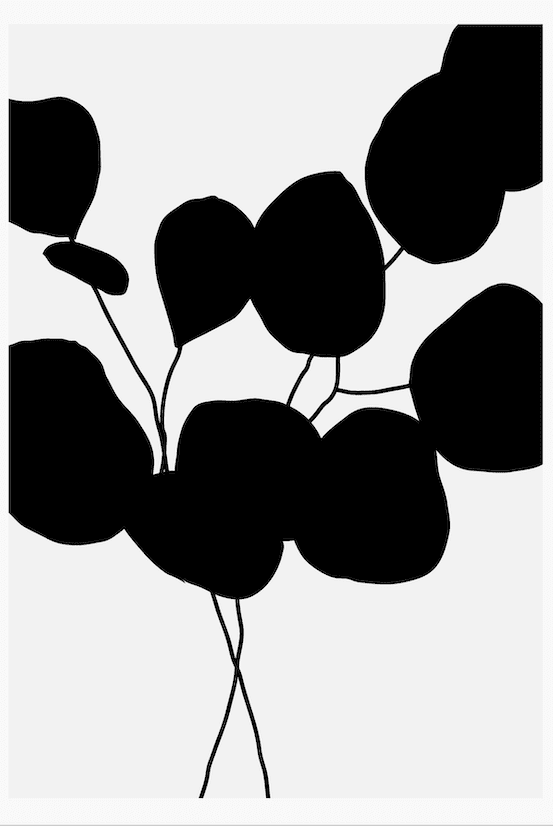 Botanical Plant Silhouette Wall IV