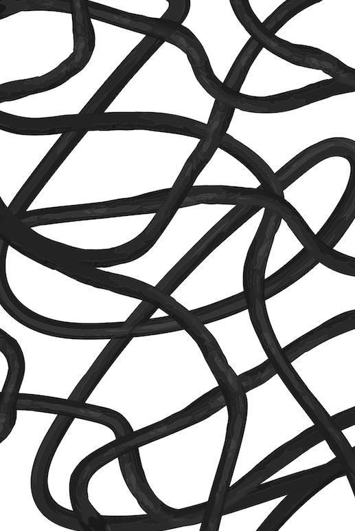 Modern Noir Expression Wall III