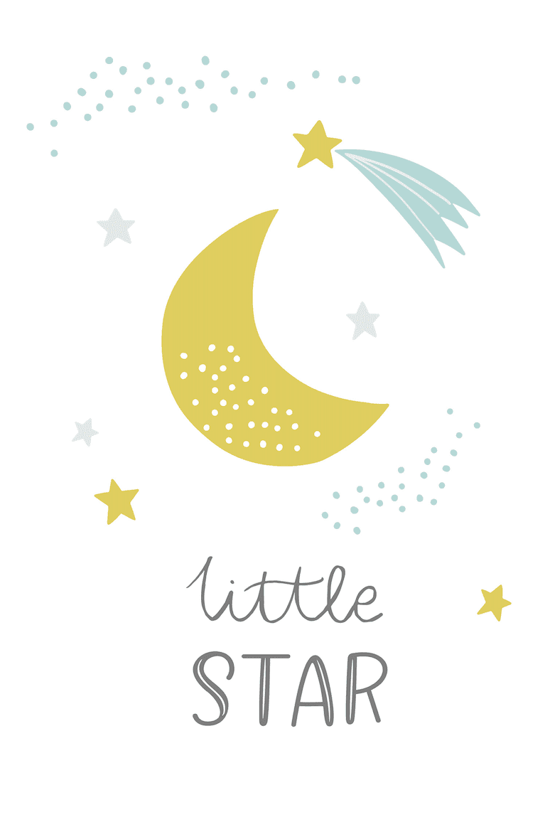 Celestial Serenade Little Star Wall
