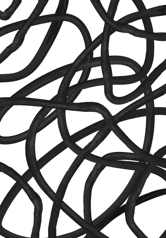 Modern Noir Expression Wall II