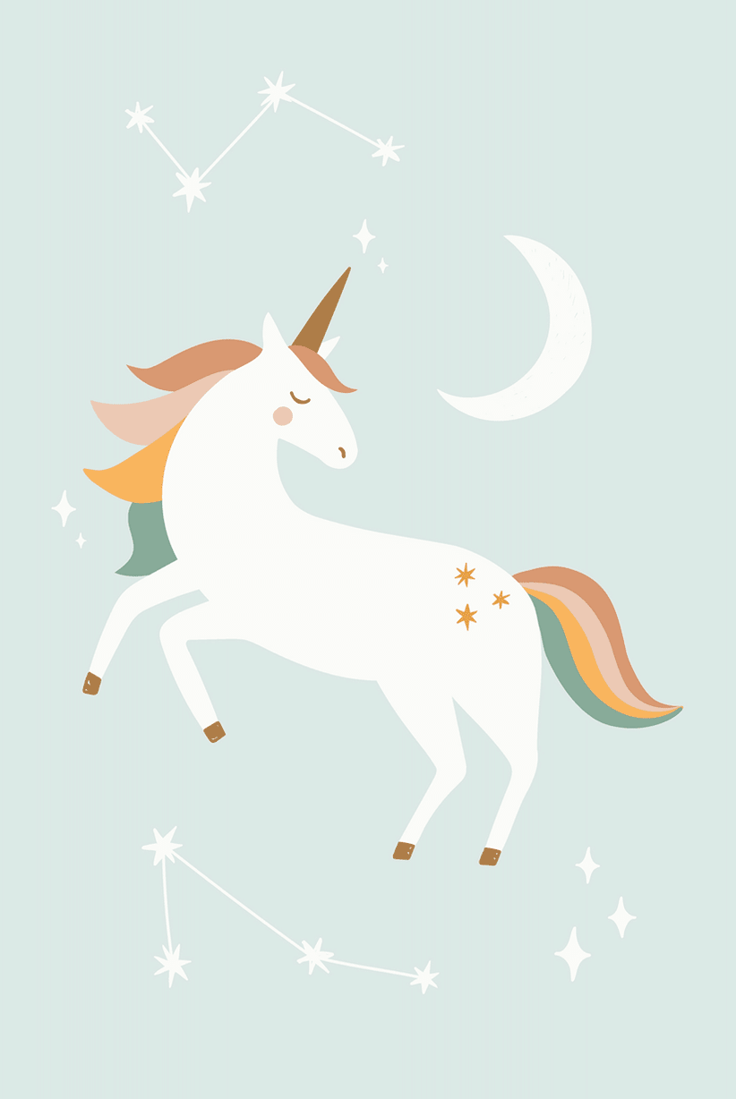 Celestial Unicorn Dreams Wall